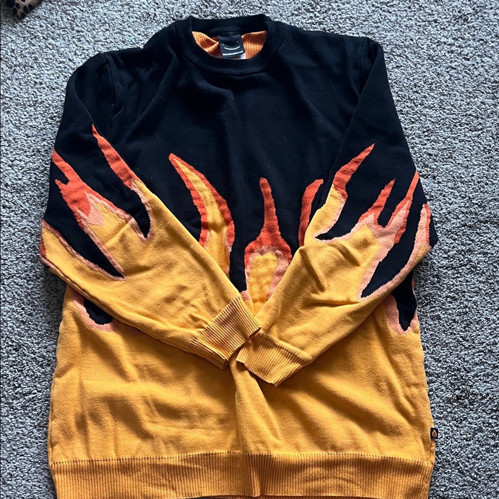 Sapnap Knitted Flame Sweater